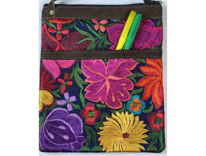 Medium Vibrant Floral Crossbody Bag