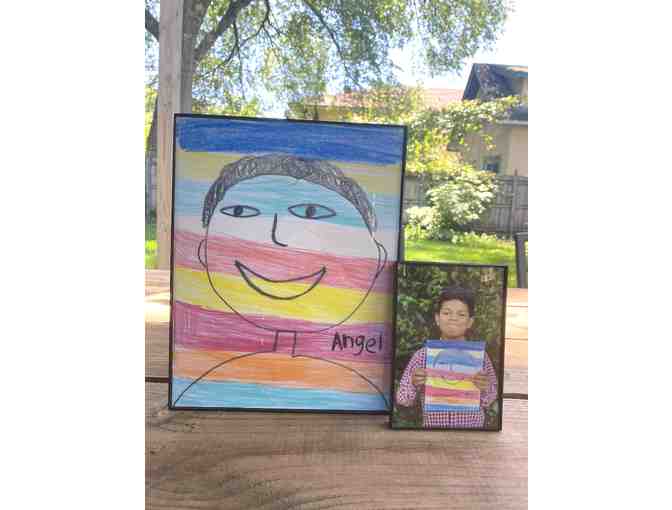 z Art by the children of El Amor de Patricia ~ 'SELF PORTRAIT' Made with Love by Angel