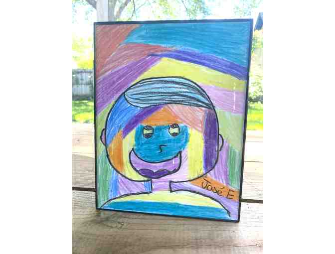 z Art by the children of El Amor de Patricia ~ 'SELF PORTRAIT' Made with Love by Jose E.