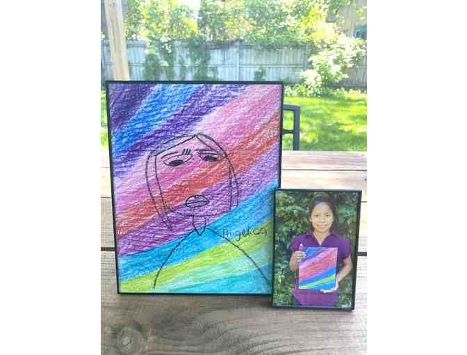z Art by the children of El Amor de Patricia ~ 'SELF PORTRAIT' Made with Love by Angelica