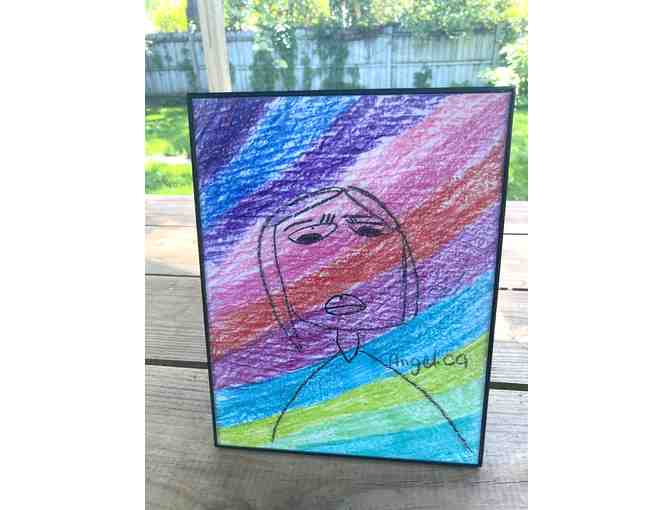 z Art by the children of El Amor de Patricia ~ 'SELF PORTRAIT' Made with Love by Angelica