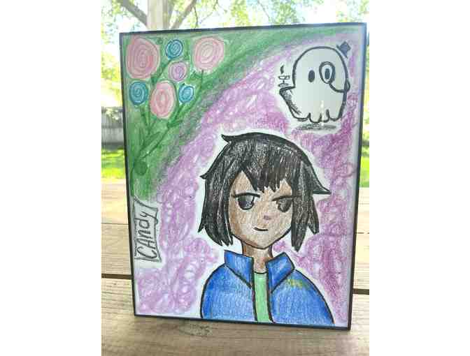 z Art by the children of El Amor de Patricia ~ 'SELF PORTRAIT' Made with Love by Candy