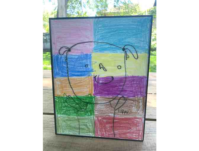 z Art by the children of El Amor de Patricia ~ 'SELF PORTRAIT' Made with Love by Naty