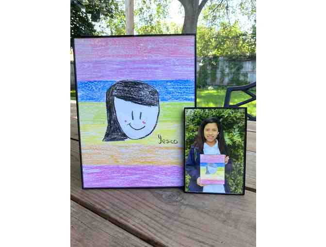 z Art by the children of El Amor de Patricia ~ 'SELF PORTRAIT' Made with Love by Yesica