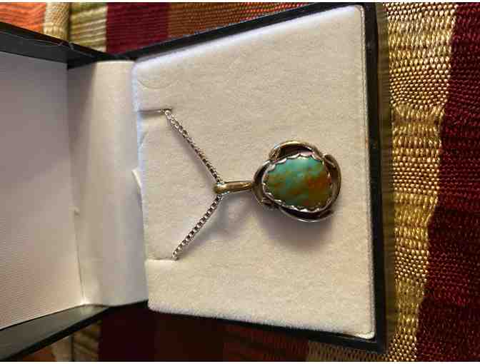 Sterling silver with Turquoise pendant necklace