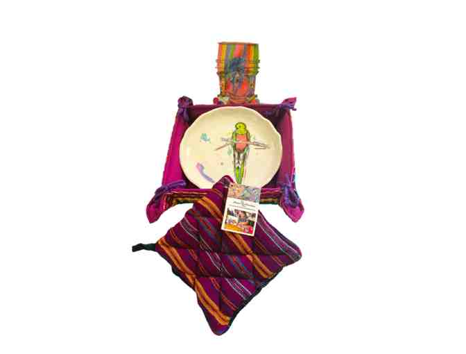 Guatemalan Basket of Goodies - Purple