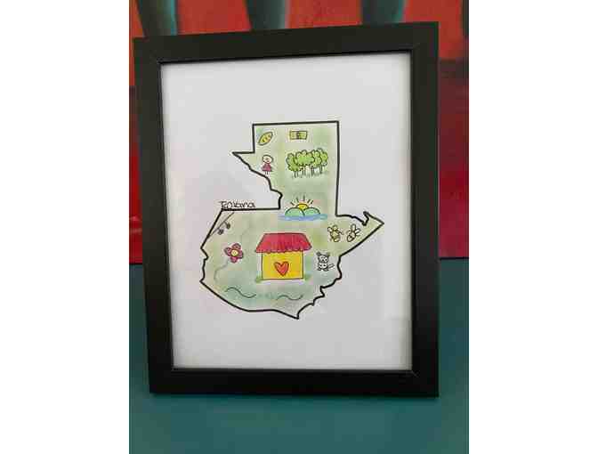 z Art by the children of El Amor de Patricia ~ 'Guatemala' Made with Love by Roxana
