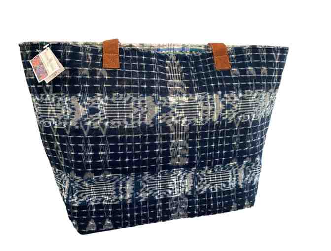 Exquisite Woven Blue Tote Bag