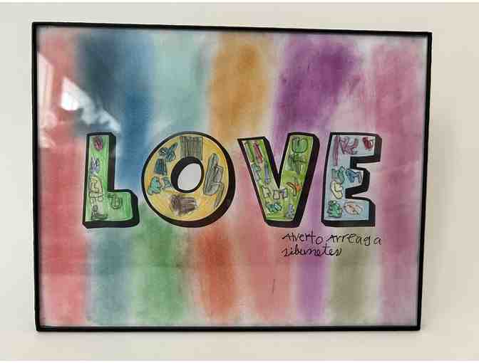 z Art by the children of El Amor de Patricia ~ 'Love' Made with Love by Alverto