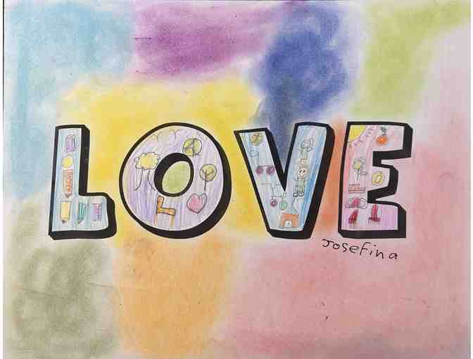 z Art by the children of El Amor de Patricia ~ 'Love' Made with Love by Josefina