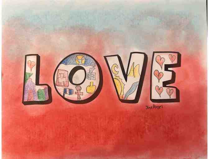 z Art by the children of El Amor de Patricia ~ 'Love' Made with Love by Angel