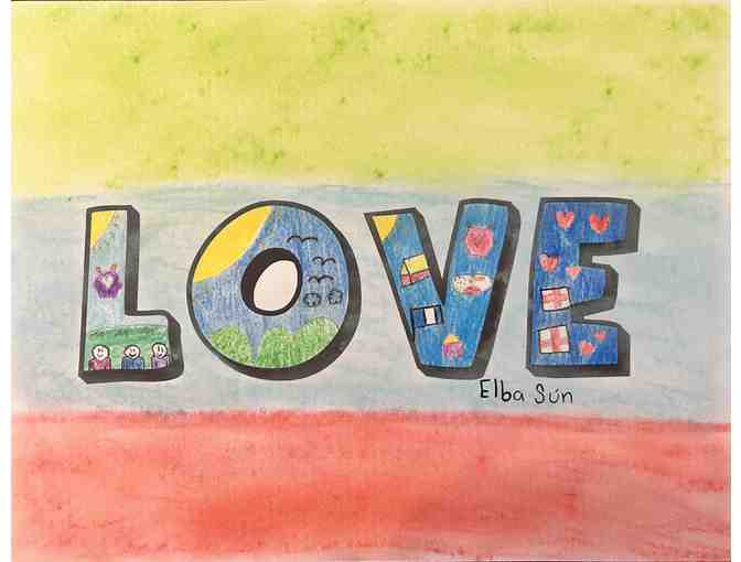 z Art by the children of El Amor de Patricia ~ 'Love' Made with Love by Elba