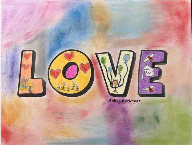 z Art by the children of El Amor de Patricia ~ 'Love' Made with Love by Ashley