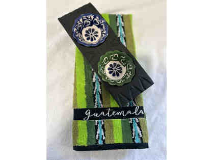 San Marcos hand towel and two dish tray