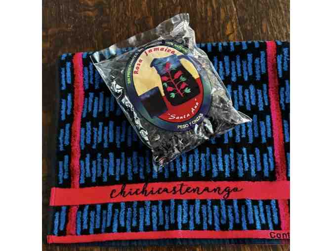 Rosa Jamaica and Guatemala Chichicastenango kitchen towel set