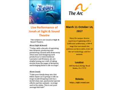Live Performance of Jonah at Sight & Sound Theater