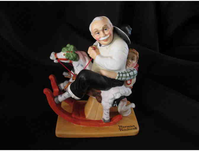 Norman Rockwell 1970 coffee table book and 2 sculptures