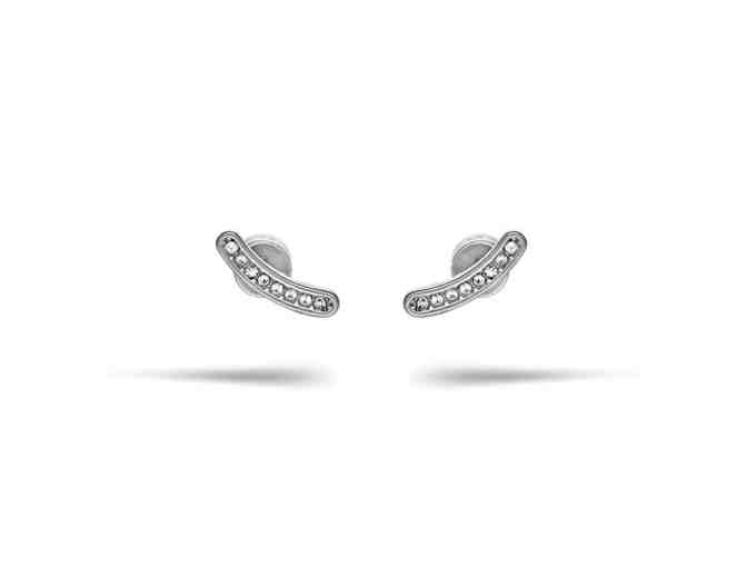 Chloe & Isabel Pave Curved Bar Bracelet and matching Pave Curved Bar Stud Earrings