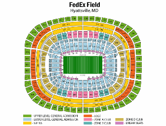 Pair of Tickets for Washington Redskins vs NY Giants- December 1st- 8:30 pm