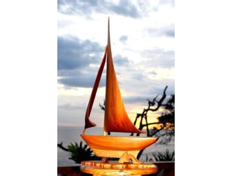 Doubloon Sail Boat by Robert Wright