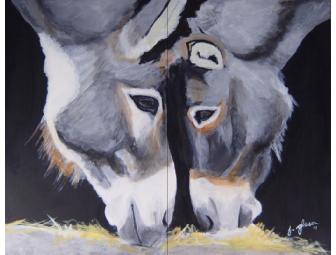 Original Acrylic Pet Painting by Local Artist, Jean Glaser.