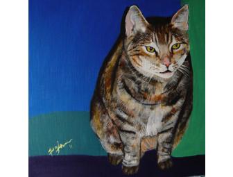 Original Acrylic Pet Painting by Local Artist, Jean Glaser.