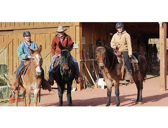 Half Day Horse or Mule Ride in Moab, Utah at Hauer Ranch for 2 people