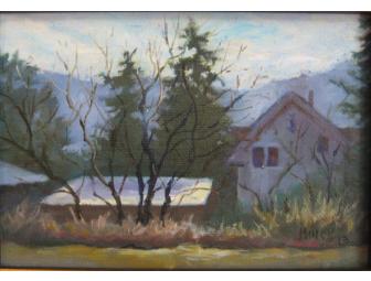 Original Framed Oil Painting by local artist Kathy Minck