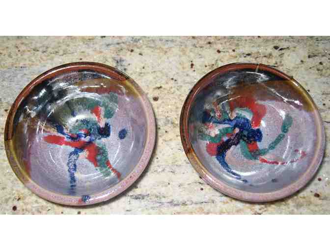 Beautiful Platter with two bowls by Bruce Larrabee