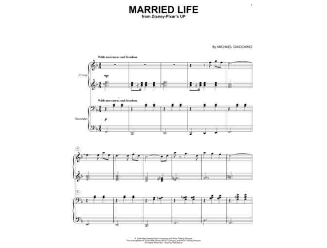 UP: Signed Sheet Music and Soundtrack CD