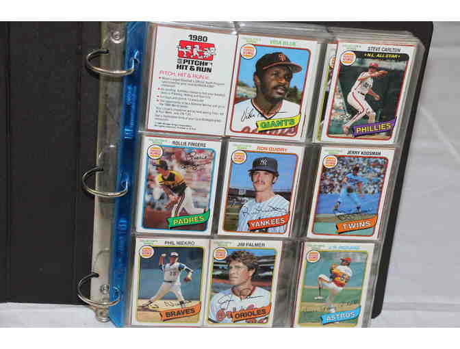 Baseball Card Album - assorted cards, Burger King / Topps, Kelloggs 3-D, more!