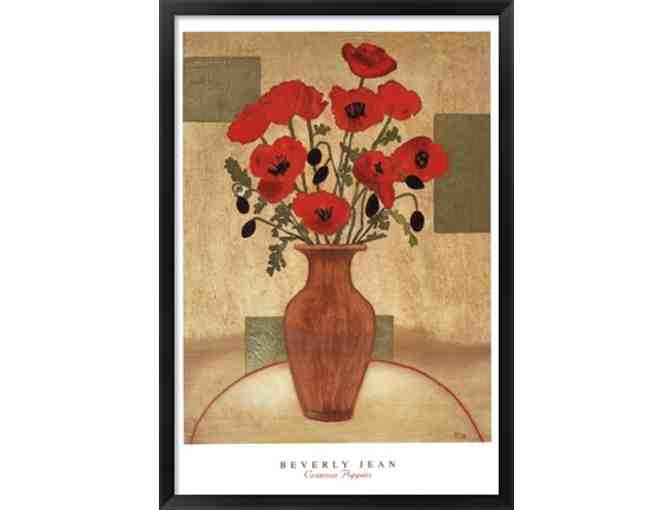 'Crimson Poppies' Framed Art Print