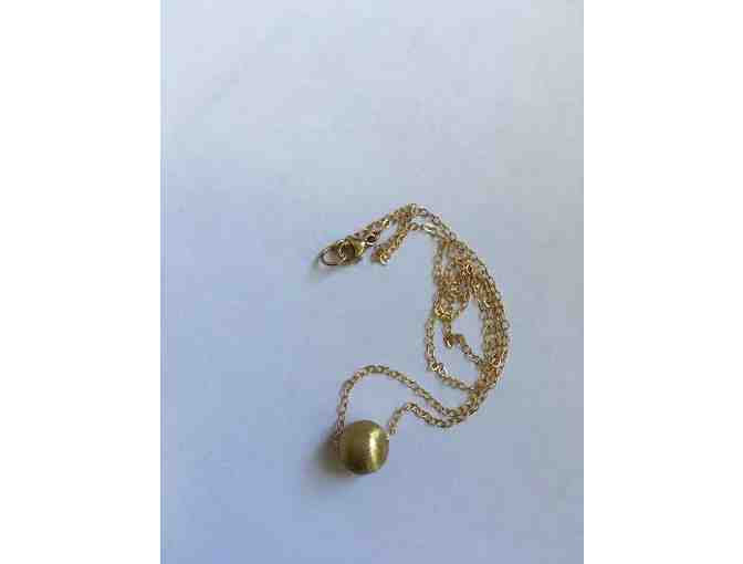 Gold Sphere Necklace