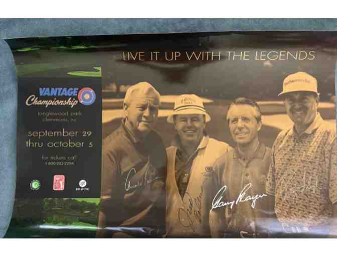 Vantage Championship Poster Signed by Arnold Palmer, Jim Colbert, Ray Floyd and Gary Player