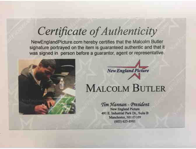 1 Autographed Malcolm Butler Framed Photo, Certificate Included
