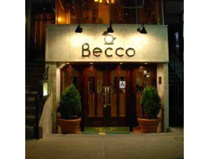 Dinner and a Show - ON YOUR FEET and dinner at BECCO - for Two