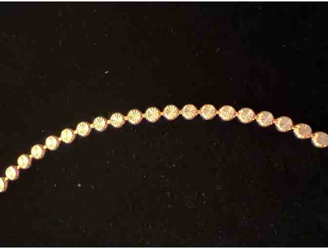 Small Gold-Plated Sterling Silver Dots Necklace