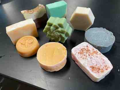 Collection of Artisanal Soaps Handmade by Mrs. Yanashima's Chemistry Class