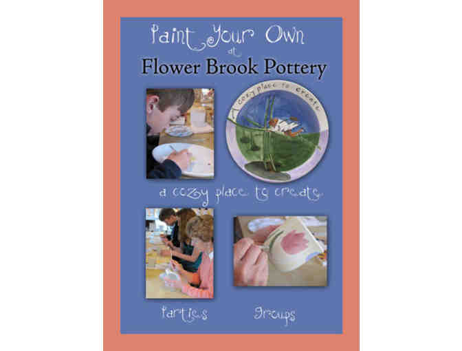 Flower Brook: Paint Your Own Pottery $30 Gift Certificate