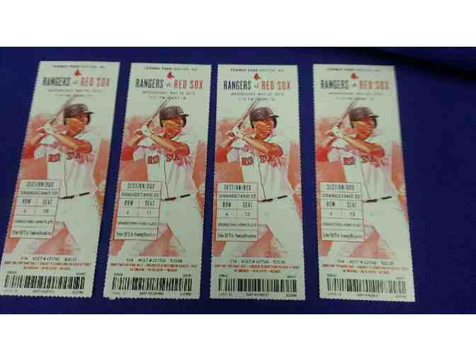 4- Red Sox vs. Rangers tickets