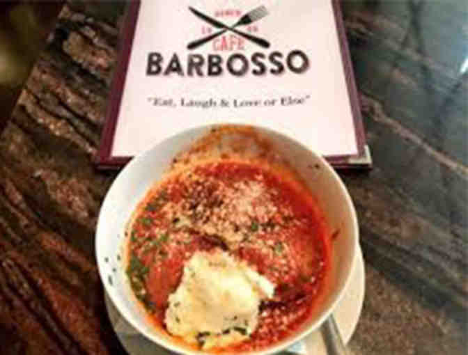 $25 gift Certificate to Cafe Barbosso