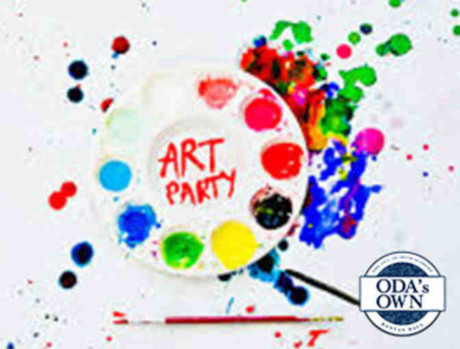 Paint Party for Four ODA Students with ODA Art Teacher, Ms. Gabrici