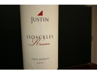 FOUR BOTTLE VERTICAL JUSTIN ISOSCELES RESERVE RED WINE
