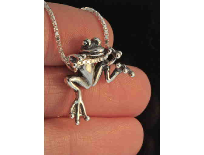 Tree Frog Charm and 18 inch chain by Marty Bobroskie