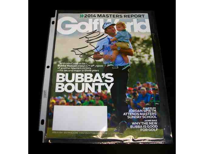 Bubba Watson 2014 Masters Golf World Autographed Magazine