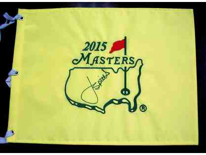 Jordan Spieth 2015 Masters Champion Autographed Pin Flag