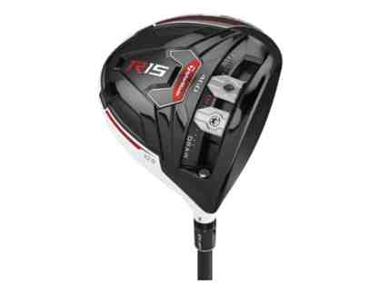 TaylorMade R15 Driver Golf Club autographed by Dustin Johnson