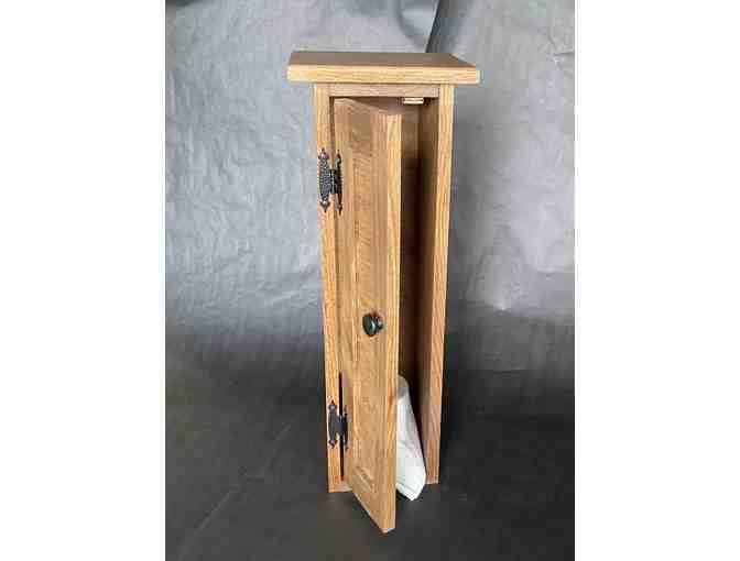 Wooden Toilet Paper Holder Cabinet