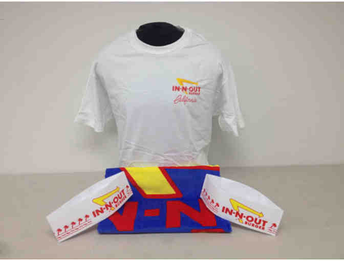 10 IN-N-OUT BURGER GUEST CHECKS (BURGER, FRIES, & DRINK) + MEMORABILIA