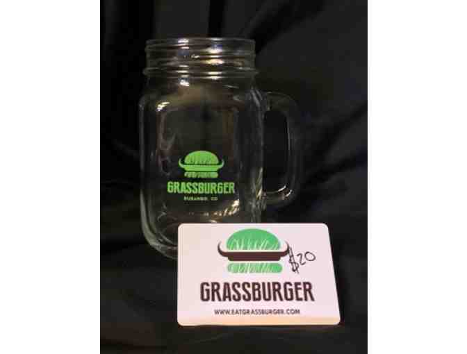 Grassburger Pint Glass and Certificate